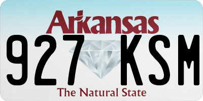 AR license plate 927KSM