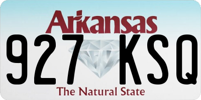 AR license plate 927KSQ
