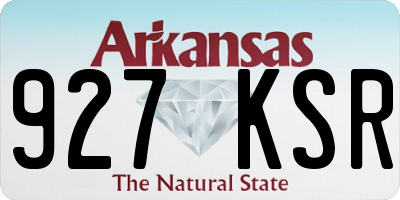 AR license plate 927KSR