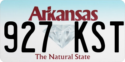 AR license plate 927KST