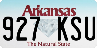 AR license plate 927KSU