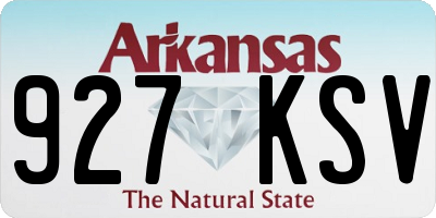 AR license plate 927KSV