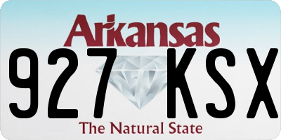 AR license plate 927KSX