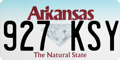AR license plate 927KSY