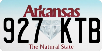 AR license plate 927KTB