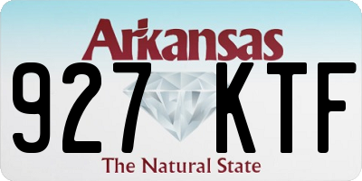AR license plate 927KTF