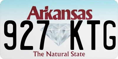 AR license plate 927KTG