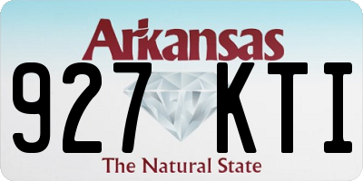 AR license plate 927KTI