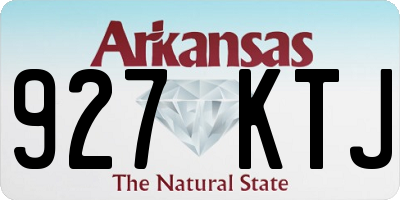 AR license plate 927KTJ