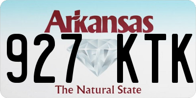 AR license plate 927KTK