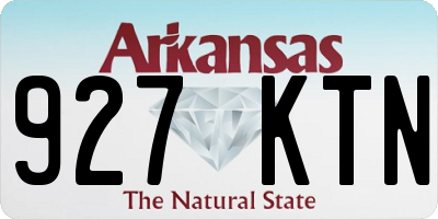 AR license plate 927KTN
