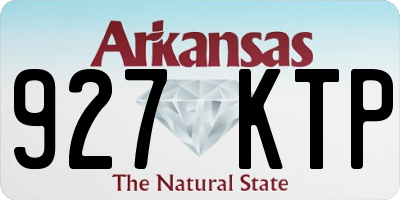 AR license plate 927KTP