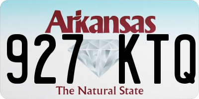 AR license plate 927KTQ