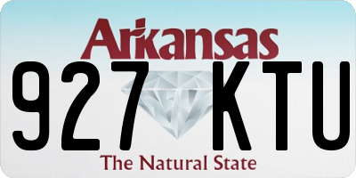 AR license plate 927KTU