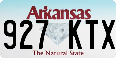 AR license plate 927KTX