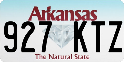 AR license plate 927KTZ