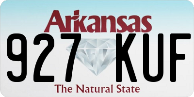 AR license plate 927KUF