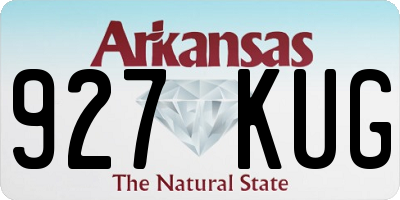 AR license plate 927KUG
