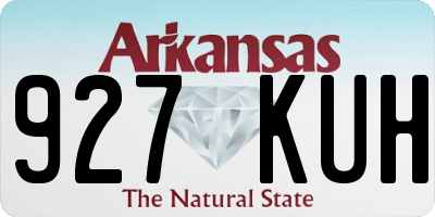 AR license plate 927KUH