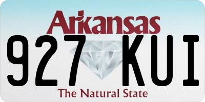 AR license plate 927KUI