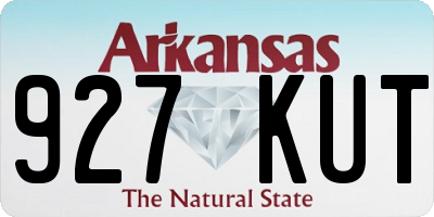 AR license plate 927KUT