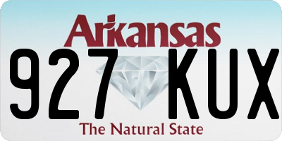 AR license plate 927KUX