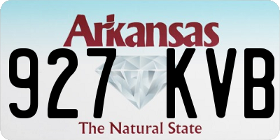 AR license plate 927KVB