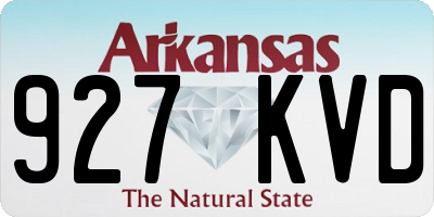 AR license plate 927KVD