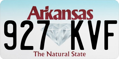 AR license plate 927KVF