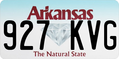AR license plate 927KVG