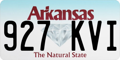 AR license plate 927KVI