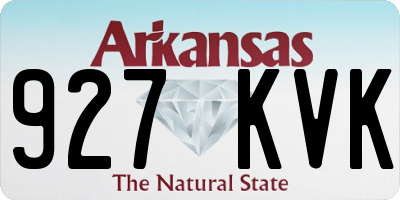AR license plate 927KVK