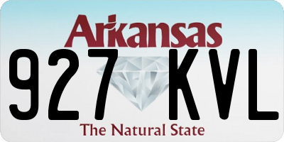 AR license plate 927KVL