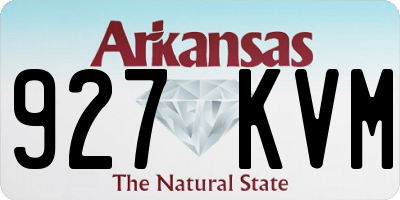 AR license plate 927KVM