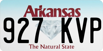 AR license plate 927KVP
