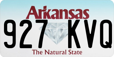 AR license plate 927KVQ