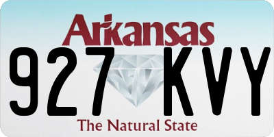 AR license plate 927KVY