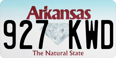 AR license plate 927KWD