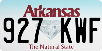 AR license plate 927KWF