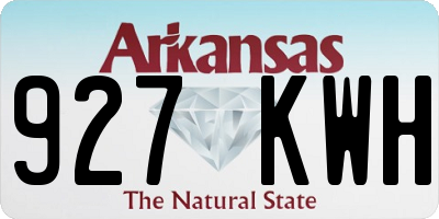 AR license plate 927KWH