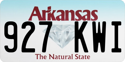 AR license plate 927KWI