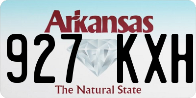 AR license plate 927KXH