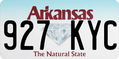 AR license plate 927KYC