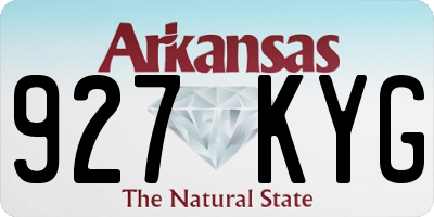 AR license plate 927KYG