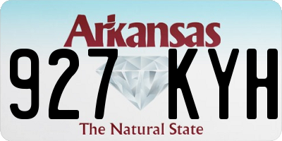 AR license plate 927KYH
