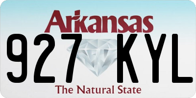 AR license plate 927KYL