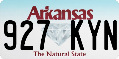 AR license plate 927KYN
