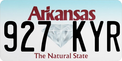 AR license plate 927KYR