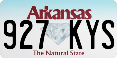 AR license plate 927KYS