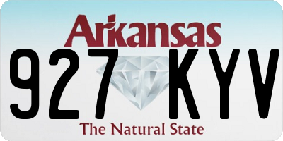 AR license plate 927KYV